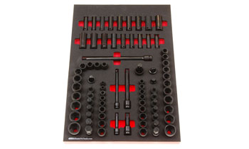 Foam Tool Organizer for 72 Husky Impact Sockets and 9 Drive Tools