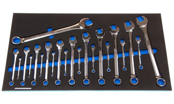 Foam Tool Organizer for 22 Husky Metric Combination Wrenches