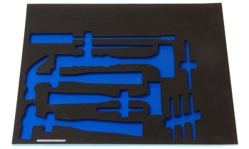 Foam Organizer for 4 Nupla Hammers, 1 Mayhew Pry Bar, and 6 Mayhew Punches