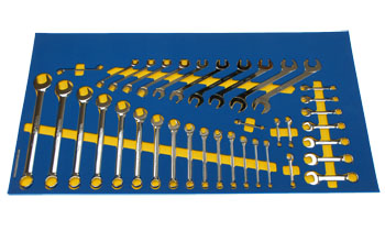 Foam Tool Organizer for 37 Tekton Inch Combination, Stubby, and Angle Head Wrenches