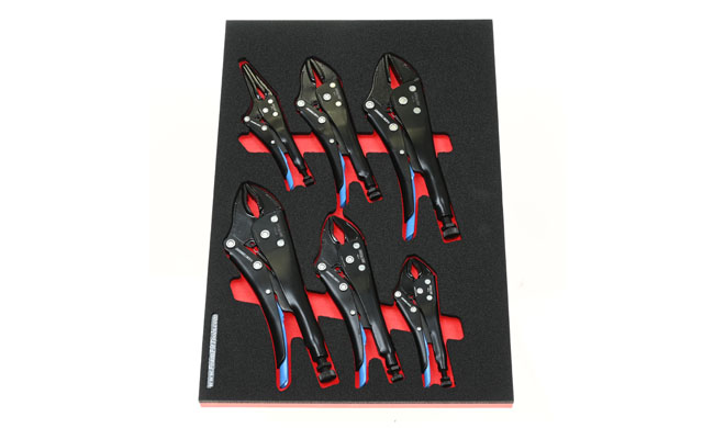 Foam Tool Organizer for 6 Channellock Locking Pliers