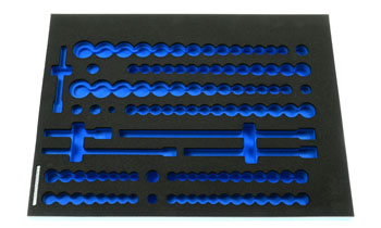 Foam Organizer for 96 Quinn Impact Sockets with 13 Drive Tools