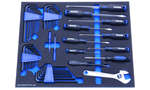 organizer F-05848-R for Quinn 428-pc set screwdrivers and hex keys in 46-inch Yukon mobile cabinet