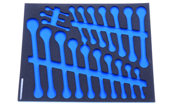 Foam Organizer for 20 Quinn Inch Combination and Ratcheting Wrenches