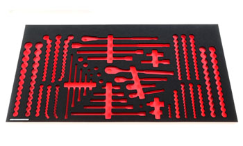 Foam Organizer for 196 Icon Sockets with 5 Ratchets and 25 Drive Tools