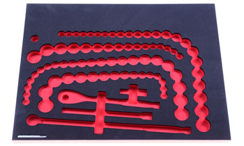 Foam Organizer for 78 Quinn 1/2-drive Sockets with Ratchet and 4 Drive Tools