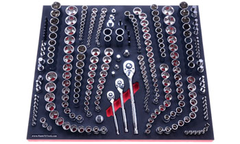 Foam Tool Organizer for 251 Quinn Sockets with 23 Additional Tools