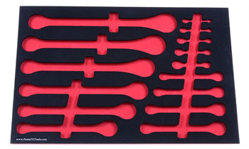 Foam Organizer for 10 Craftsman Inch Combination Wrenches with 5 Midget Wrenches