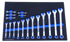 Foam Organizer F-06394-R Designed for Shadowing 17 Metric Combination Wrenches from Craftsman Set CMMT12080 Foam Organizer for 12 Craftsman Metric Combination Wrenches with 5 Midget Wrenches