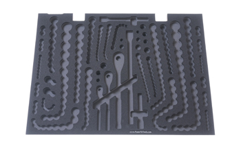 Foam Organizer for 251 Quinn Sockets with 3 Ratchets and 15 Drive Accessories, Version 2