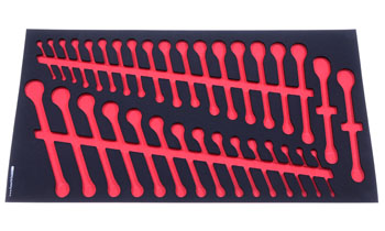 Foam Organizer for 34 Tekton Combination Wrenches, Version 2