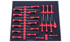 Foam Organizer for 21 Tekton Screwdrivers, Tri-Lobe Handle with Through-Hole