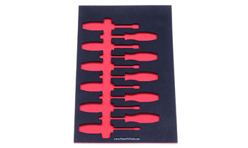 Foam Organizer for 11 Wright Nut Drivers, Version 2