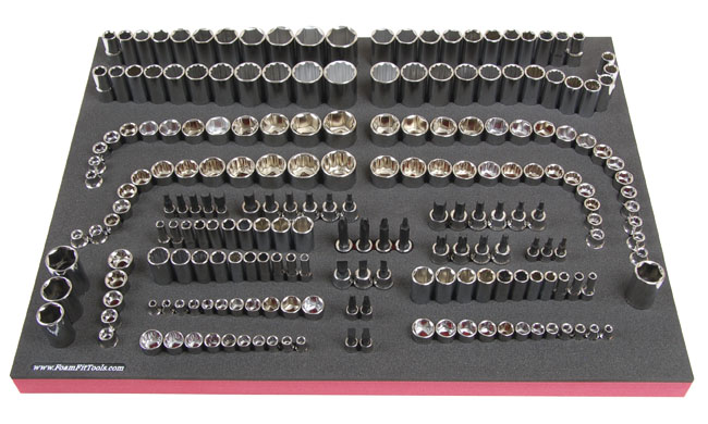 Foam Organizer for Craftsman Sockets from the Newer Version of the 540-Piece Mechanics Tool Set