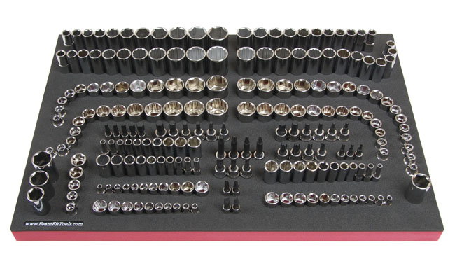 Foam Organizer for Craftsman Sockets from the Newer Version of the 540-Piece Mechanics Tool Set