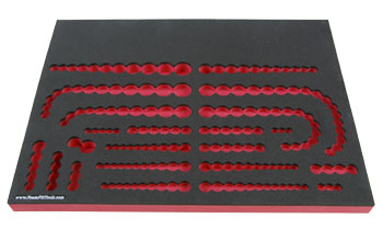 Foam Organizer for Craftsman 1/4 and 3/8-Drive Sockets from the 413-Piece Mechanics Tool Set