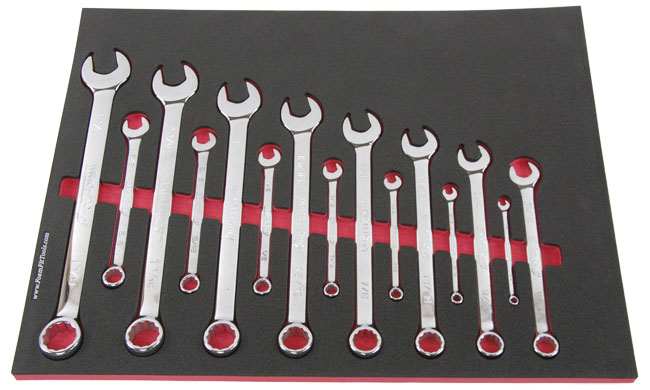 Foam Organizer for 15 Wright Inch Combination Wrenches