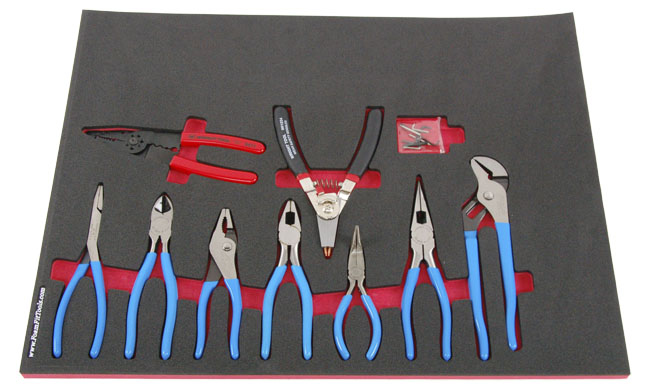 Foam Organizer for 7 Channellock Pliers and 2 Wright Pliers