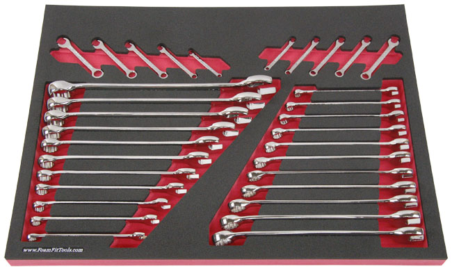 Foam Organizer for Craftsman Full-Polish Combination Wrenches from the 32-Piece Wrench Set
