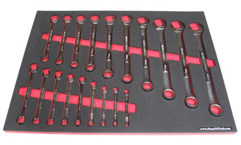 Foam Organizer for 19 Craftsman Metric Combination Wrenches