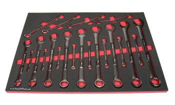 Foam Tool Organizer for 21 Craftsman Metric Combination Wrenches