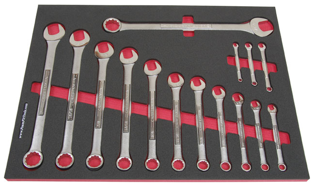 Foam Organizer for Craftsman Inch Combination Wrenches from the 540-Piece Mechanics Tool Set