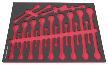 Foam Organizer for Craftsman Metric Combination Wrenches from the 540-Piece Mechanics Tool Set
