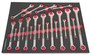 Foam Organizer for 21 Craftsman Metric Combination Wrenches, Fits non-USA Version 2