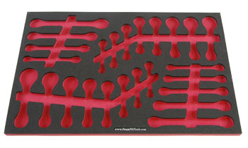 Foam Organizer for Craftsman Stubby and Flare-Nut Wrenches from the 540-Piece Mechanics Tool Set
