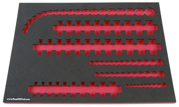 Foam Organizer for Craftsman Industrial Metric Sockets from the 202-Piece Socket Set