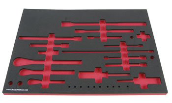 Foam Organizer for Craftsman Ratchets and Drive Accessories from the 413-Piece Mechanics Tool Set