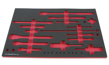Foam Organizer for Craftsman Ratchets and Drive Accessories from the 413-Piece Mechanics Tool Set