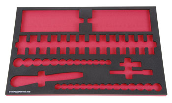 Foam Organizer for Craftsman 1/2-drive Sockets, Ratchet, Extensions, and Hex Keys