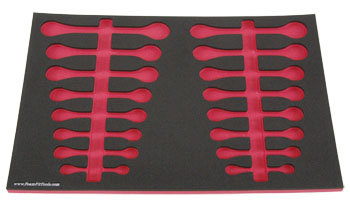 Foam Organizer for 16 Craftsman Reversible Ratcheting Wrenches