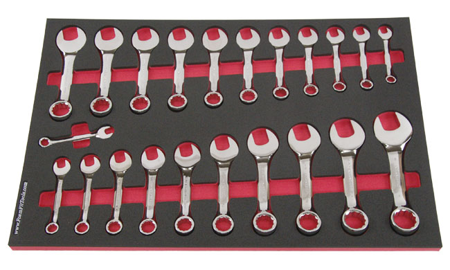 Foam Organizer for Craftsman Full-Polish Stubby Wrenches from the 48-Piece Wrench Set