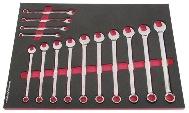 Foam Organizer for Craftsman Full-Polish Metric Combination Wrenches from the 24-Piece Wrench Set