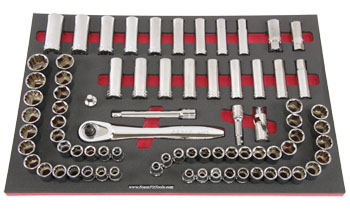 Foam Organizer for 72 Craftsman 1/2-drive Sockets with Ratchet and Extensions