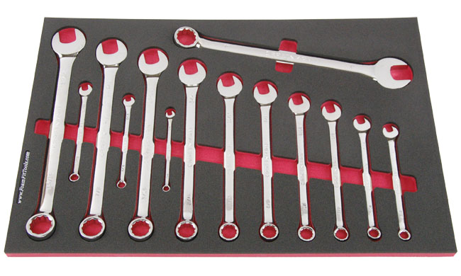 Foam Organizer for Craftsman Full-Polish Inch Combination Wrenches