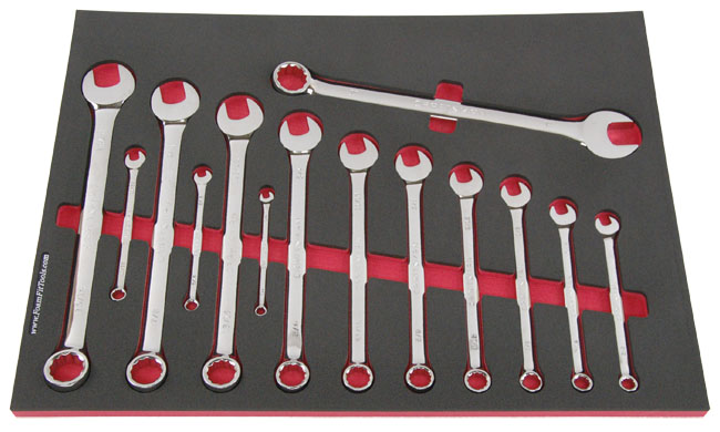 Foam Organizer for Craftsman Full-Polish Inch Combination Wrenches