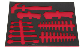 Foam Organizer for Craftsman Extreme Grip Wrenches, Flex Claw Hammer, and Additional Wrenches from the 903-Piece Mechanics Tool Set