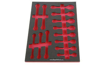 Foam Organizer for Craftsman Metric Stubby and Flare-Nut Wrenches from the 540-Piece Mechanics Tool Set