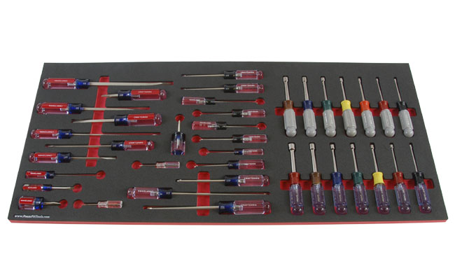 Foam Organizer for Craftsman Screwdrivers and Nut Drivers