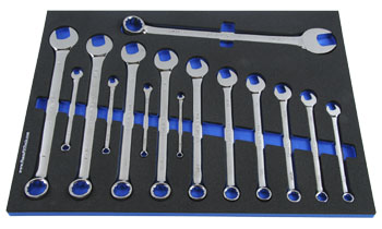 Foam Tool Organizer for 15 Craftsman Inch Combination Wrenches, Fits non-USA Version 3