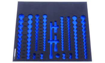 Foam Organizer for 104 Icon Impact Sockets with 4 Drive Accessories