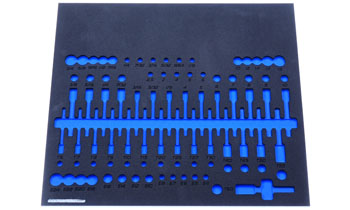 Foam Organizer for 87 Quinn Hex and Torx Bit Sockets