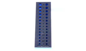 Foam Organizer for 28 Tekton 1/4-Drive Metric Sockets