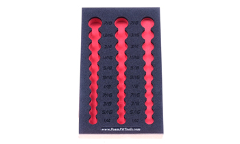 Foam Organizer for 33 Snap-on 3/8-Drive Inch Sockets