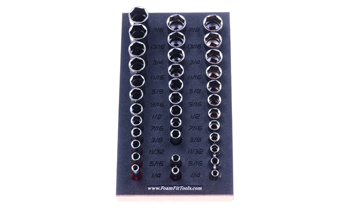 Foam Organizer for 35 Snap-on 3/8-Drive Inch Sockets