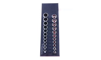 Foam Organizer for 22 Tekton 1/2-Drive Inch Sockets