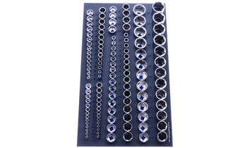 Foam Tool Organizer for 124 Tekton Metric Sockets